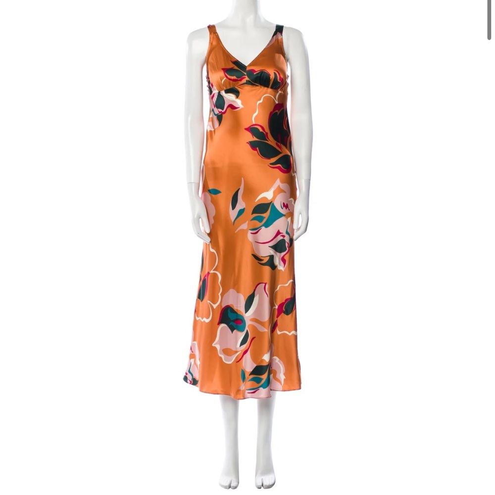 Reformation Daytona 100% silk floral dress